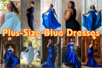 Plus-Size Blue Dresses