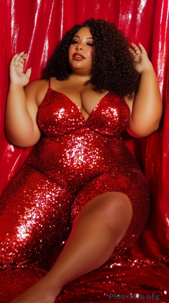 plus size sexy red dress