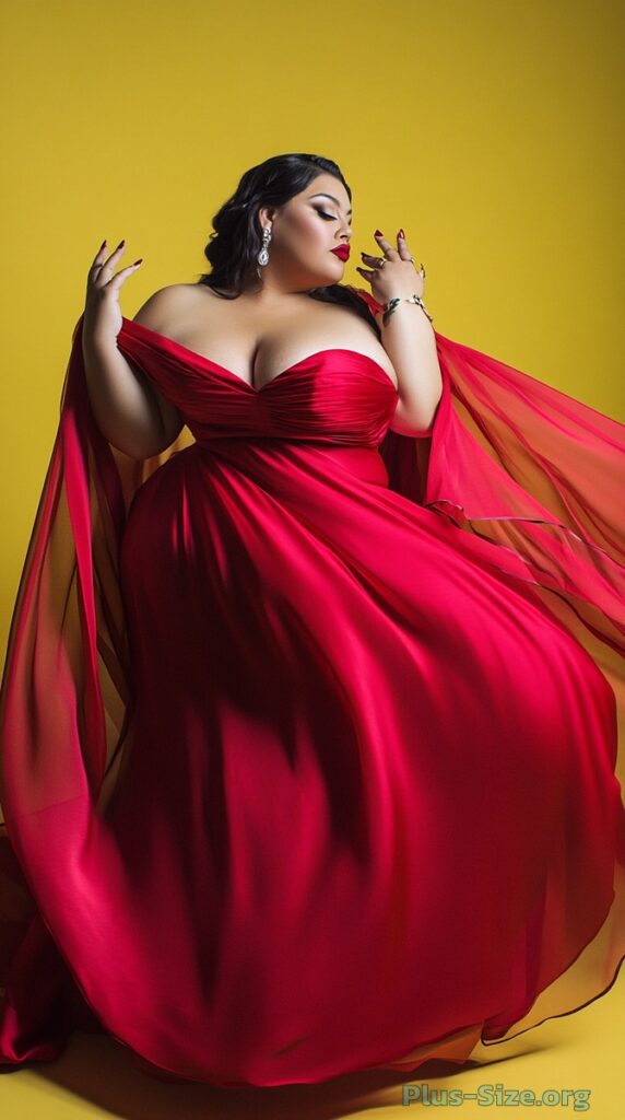 plus size sexy red dress