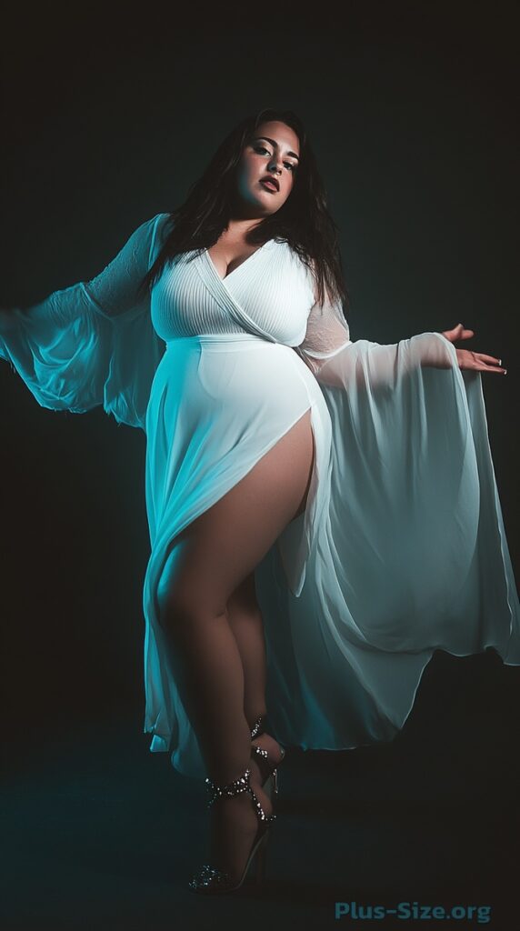 plus-size white cocktail dress