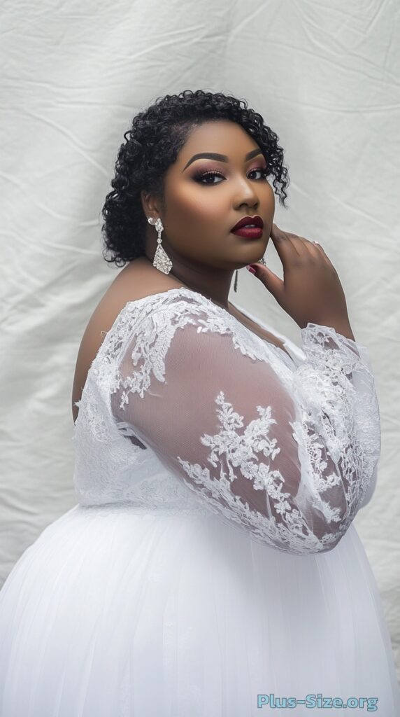 plus size white dress