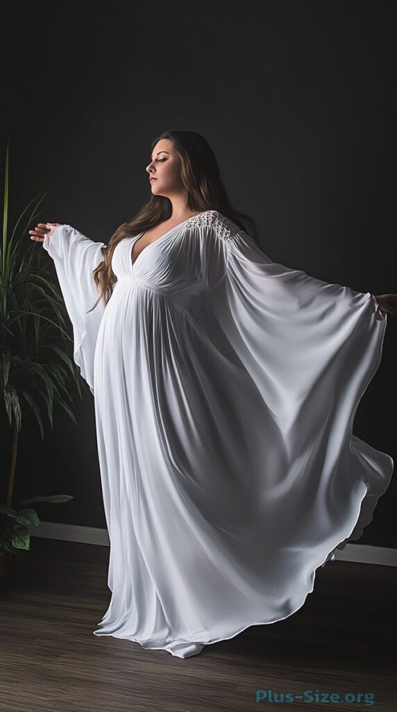 plus size white maxi dress